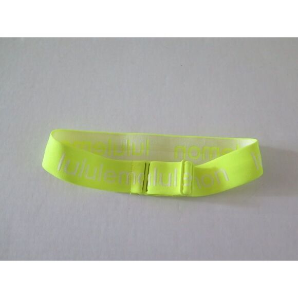 Lululemon Women’s Sz M Highlight Yellow Power Stride Ankle Socks & Headband Set - Picture 5 of 7